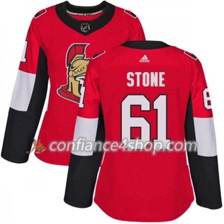 Adidas Maillot de Hockey Ottawa Senators Mark Stone 61 2017-2018 Rouge Authentic - Femme